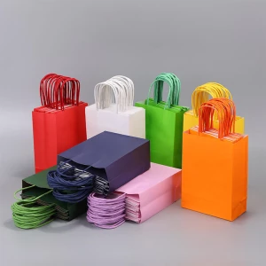 Colored Kraft Paper Bags