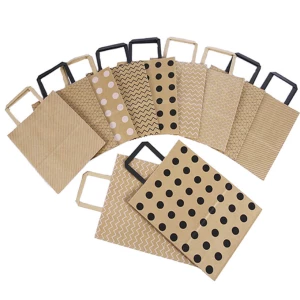 Flat Handle Kraft Bags