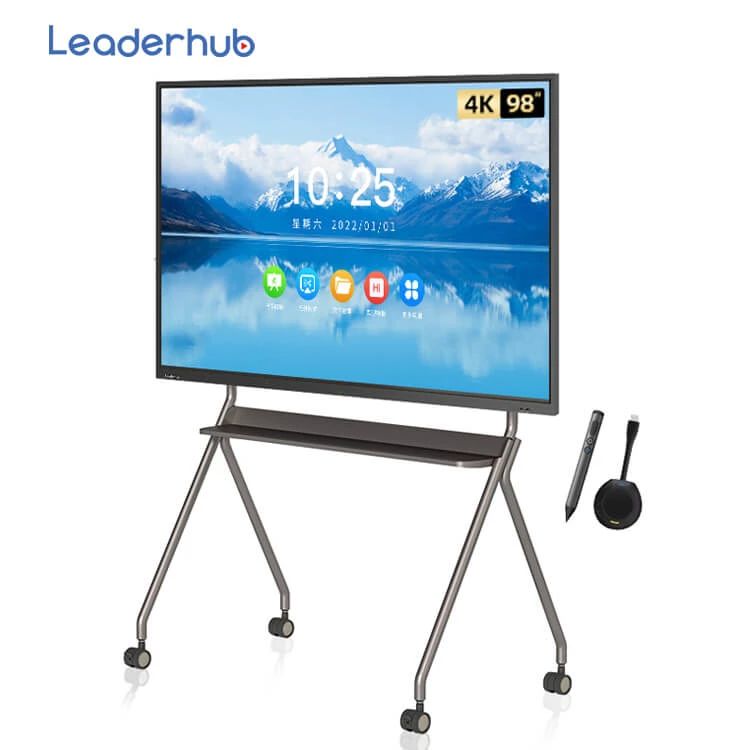 Leaderhub  All-in-one 75 InchAll In One PC Touch screen Smart Interactive Whiteboard Digital Flat Panel For Meeting