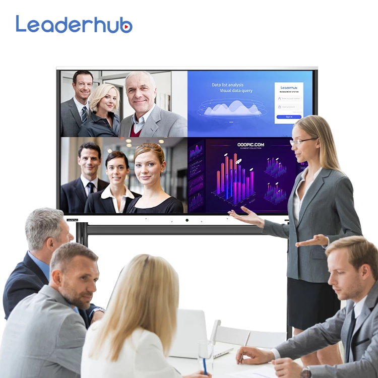 Leaderhub L65S inches  4K LCD Touch Screen TV smart interactive whiteboard 65 inch for Classroom and Meeting