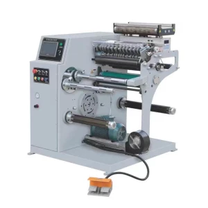 320mm wide Turrent 1 inch alternately 3 inch slitting rewinding machine