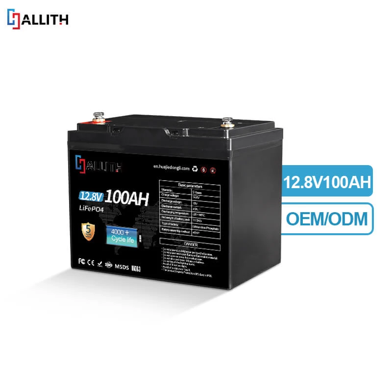 12V 100AH LiFePO4 Batterij van het Ijzerfosfaat Lithiumbatterij