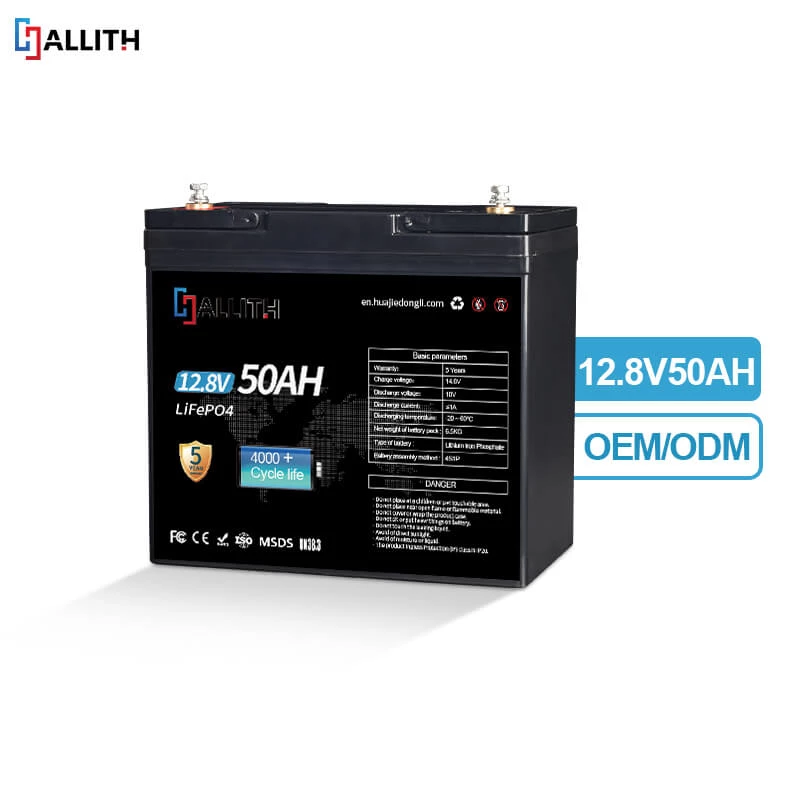 12V 50AH Lifepo4 Batterij Pack met BMS voor Zonnestelsel