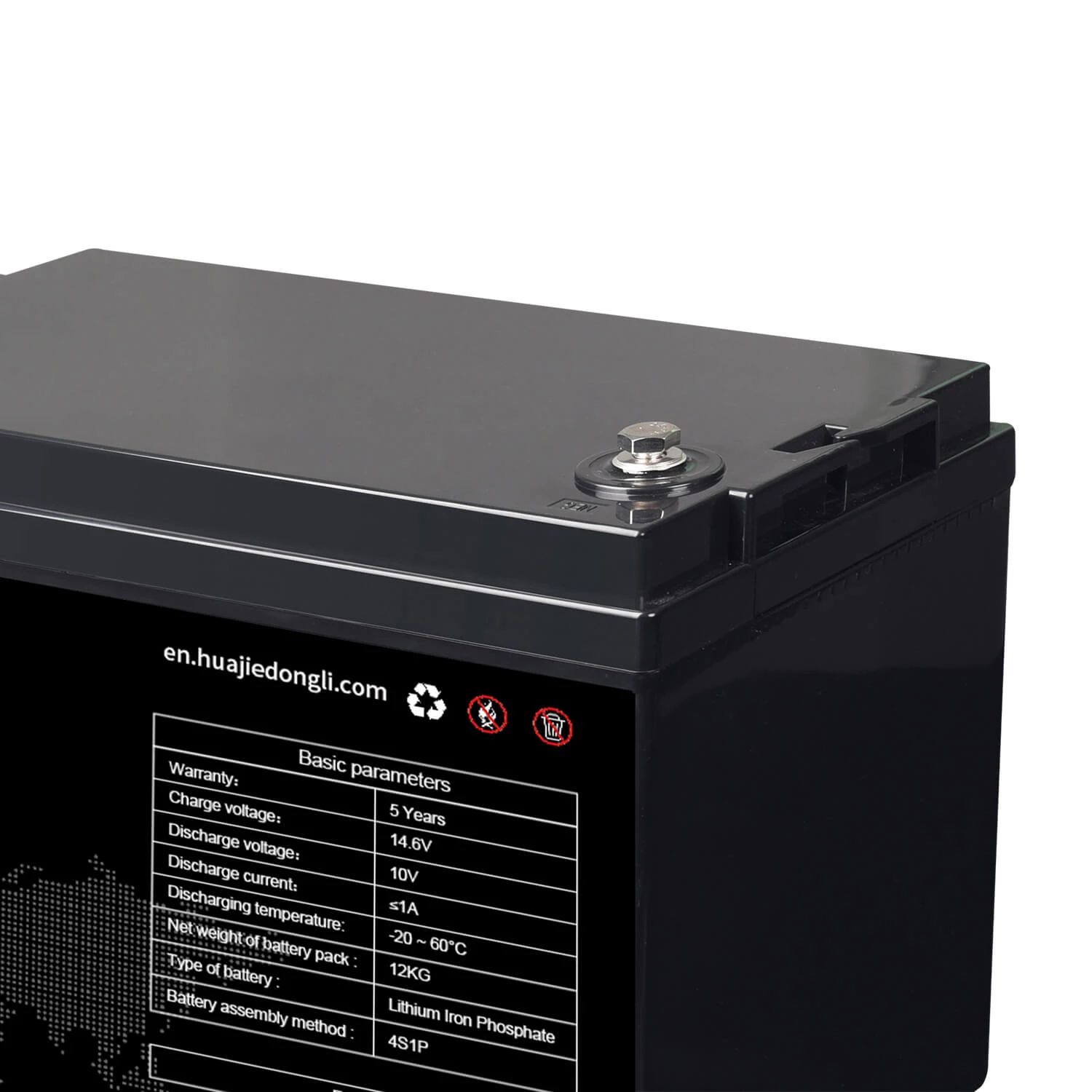 12V 100AH LiFePO4 batteripaket järnfosfat litiumbatteri