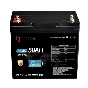 12V 50AH Lifepo4 Battery Pack with BMS for Solar System