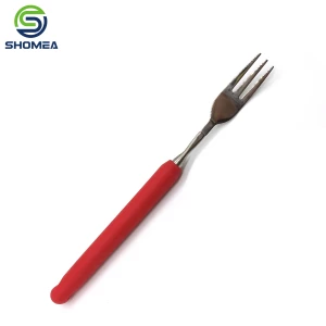 Custom multifunctional stainless steel telescopic tableware with rubber hand