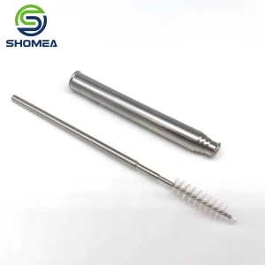 Custom quality stainless steel shrink pipette with cleaning tool