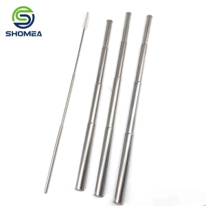 Custom quality stainless steel shrink pipette with cleaning tool