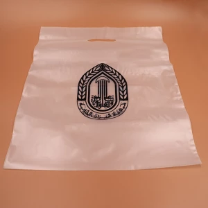 Portable plastic bag pe arm advertising packaging bag po supermarket gift shopping bag