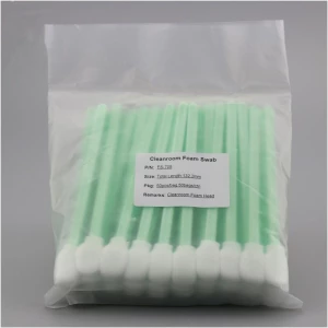 Sterile antistatic cleaning cotton swabs