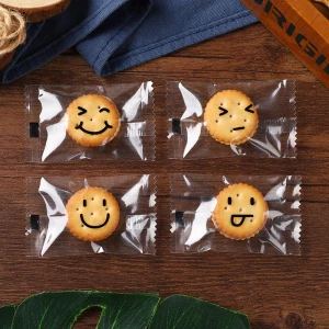 Translucent Frosted Baked Goods Products Bag Flower Tea Bag Cookies Snack Candy Machine Seal Bag