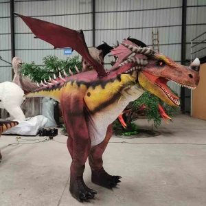 Amusement Park Equipment Hidden Legs Realistic Dinosaur Costume for Sale