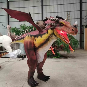 Amusement Park Equipment Hidden Legs Realistic Dinosaur Costume for Sale