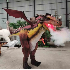 Amusement Park Equipment Hidden Legs Realistic Dinosaur Costume for Sale