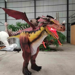 Amusement Park Equipment Hidden Legs Realistic Dinosaur Costume for Sale