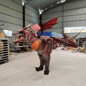 Amusement Park Equipment Hidden Legs Realistic Dinosaur Costume for Attraction