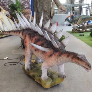 Realistic 3d Dino Model Animatronic Dinosaur Kentrosaurus Sculpture For Sale