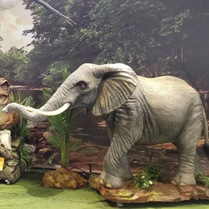 Outdoor Handmade Popular Theme Park Flexible Vivid African Elephant