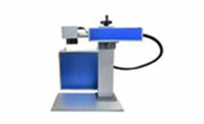 10w Metal Fiber Laser Marking Machine With Ezcad , Small Portable Laser Engraving Machine