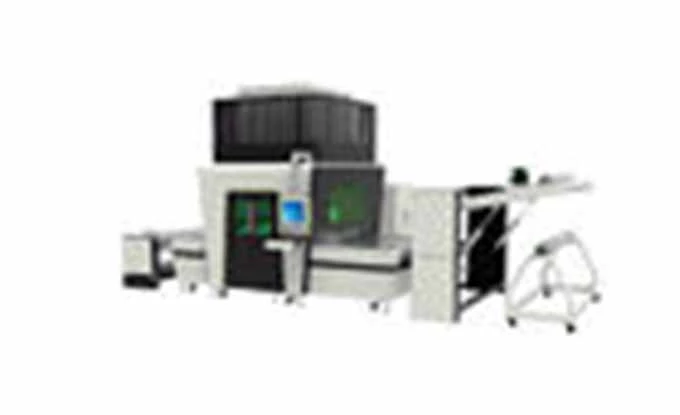 Seamless Splice Flying Laser Marking Machine 9000mm/s For PVC