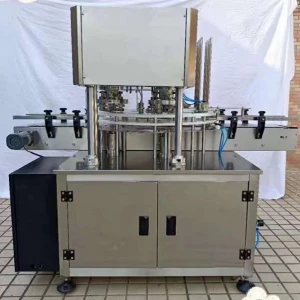 Full Automatic Round Fruit Juice Aluminum Tin Cans Food Canning Sealing Machine Tinplate Cover Capping Seamer Machine