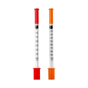 medical 1ml disposable insulin syringe with safety needle