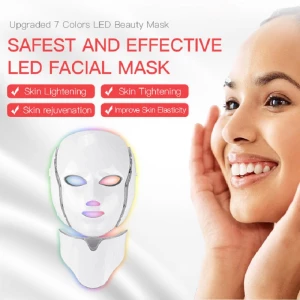 Led Face Mask Red Blue Yellow Light Therapy 7 Color Beauty Led Mask Skincare tool