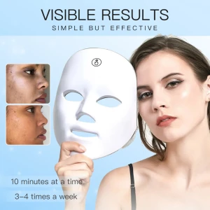 Led Face Mask Light Therapy Skincare tool at home Red Blue Yellow 7 Color Beauty Led Mask