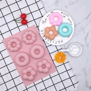 Non-stick food grade silicone mold for donut baking