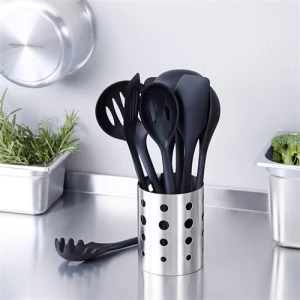 Non-stick heat resistant silicone kitchen cooking utensils set