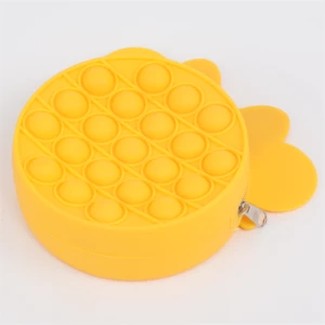 Silicone handbag pop on it purse yellow mickey shape