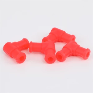 L-shaped 2 ways silicone parts hose tube joint