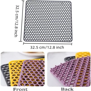 Sink mat dish drying mat multipurpose silicone kitchen draining trivet pads