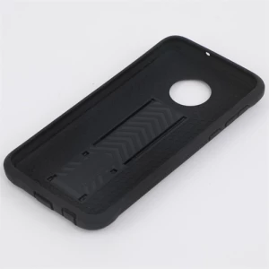 Silicone PC kickstand shockproof protective cover&case for mobile phone