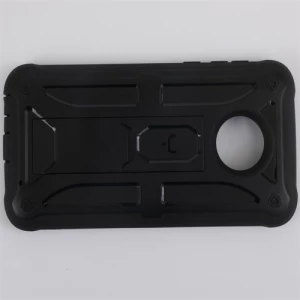 Silicone PC kickstand shockproof protective cover&case for mobile phone