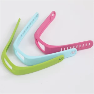 Silicone rubber wrist strap wristband for Mi band