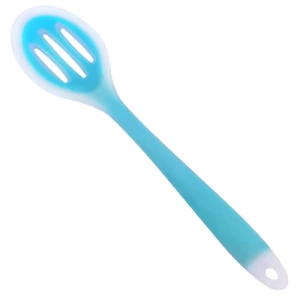 Silicone slotted serving nonstick mixing cooking spoon utensils