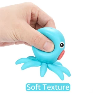 Silicone octopus bath floating squirting toys for kids