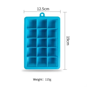 Silicone ice cube tray with removable lid easy release flexible molds