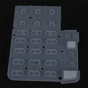 Matrix silicone rubber keypads with conductive carbon pills