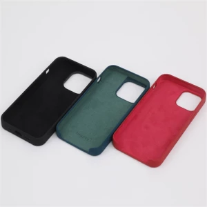 Custom logo liquid soft silicone shockproof protective phone case for IPhone 14 pro