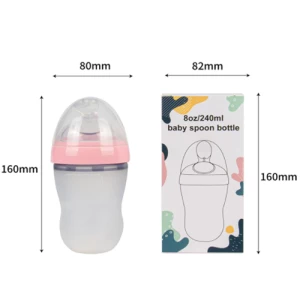 Baby food Feeder,silicone squeeze feeding bottle for infant