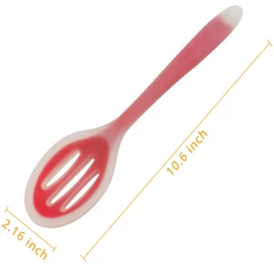 Silicone slotted serving nonstick mixing cooking spoon utensils