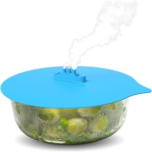 Silicone microwave splatter pot covers with 5 sizes reusable heat resistant food suction lids