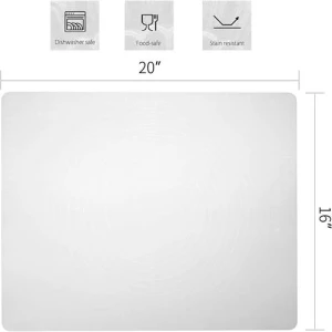 Silicone baking mat for pastry rolling dough mats with measurements