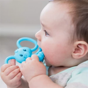 Silicone soothing teether toys elephant cartoon shape