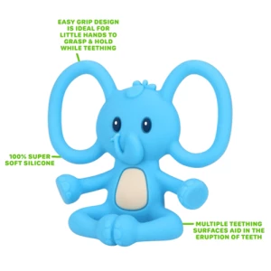 Silicone soothing teether toys elephant cartoon shape