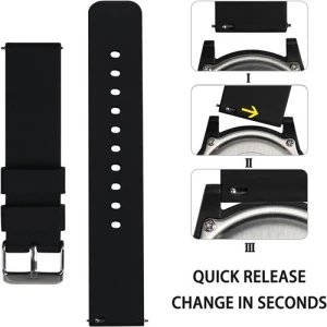 20mm/22mm/24mm soft silicone rubber watch strap with various color