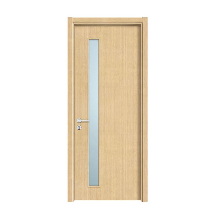 Good quality kitchen wooden interior doors with glass