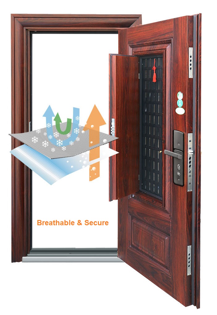 Professional Customized Ventilation Steel Security Doors